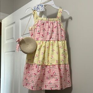 💕5/$15 btween Pink & Yellow Cherry Tiered Sundress

New with tags